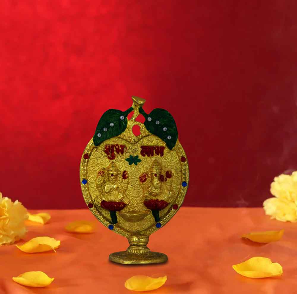 Lakshmi Ganesha Statue with Deepak